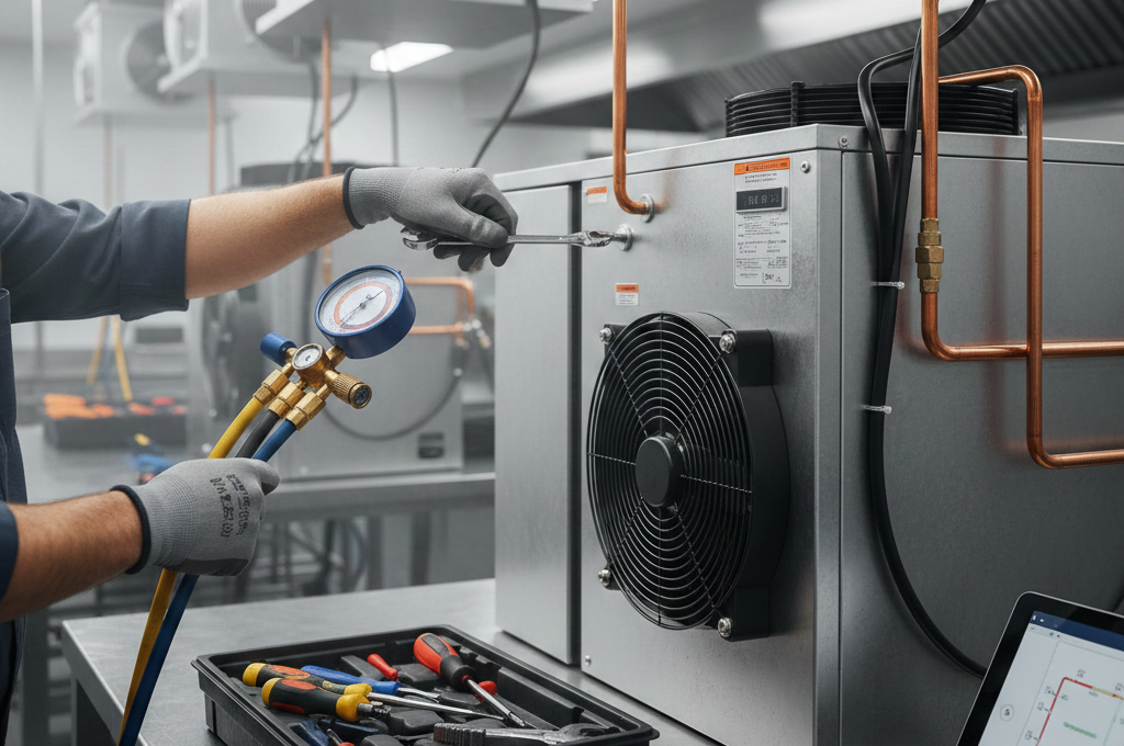 Commercial Cooling System Setup